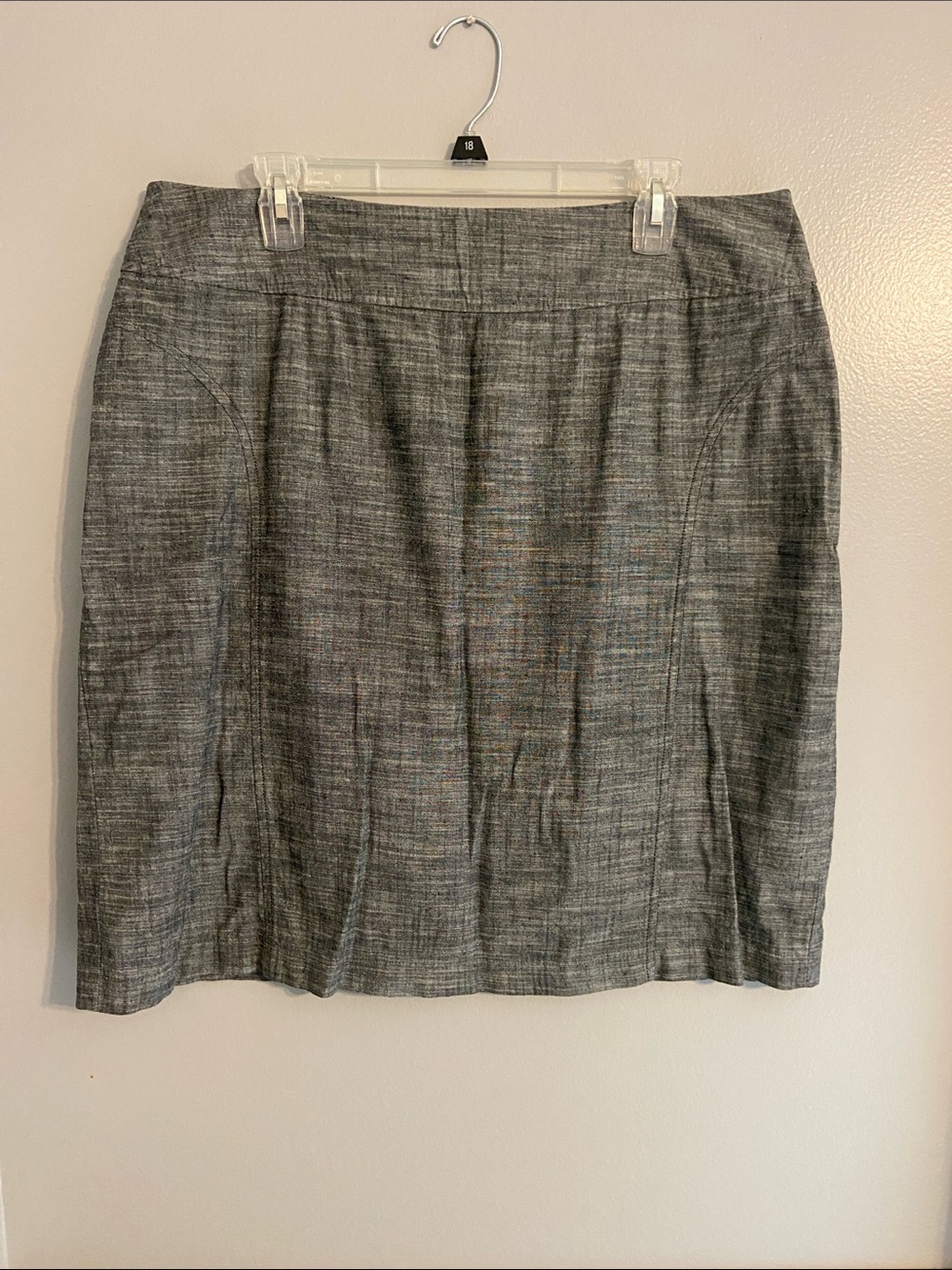 Tailored Gray Women's Pencil Skirt